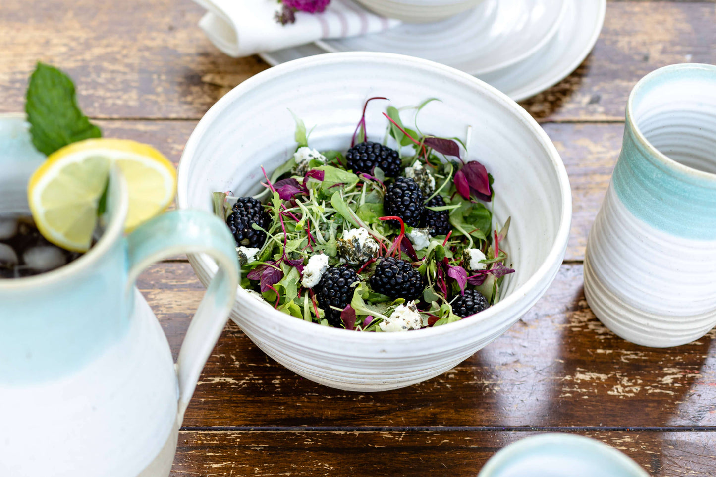 Small Ceramic Serving Bowl | White