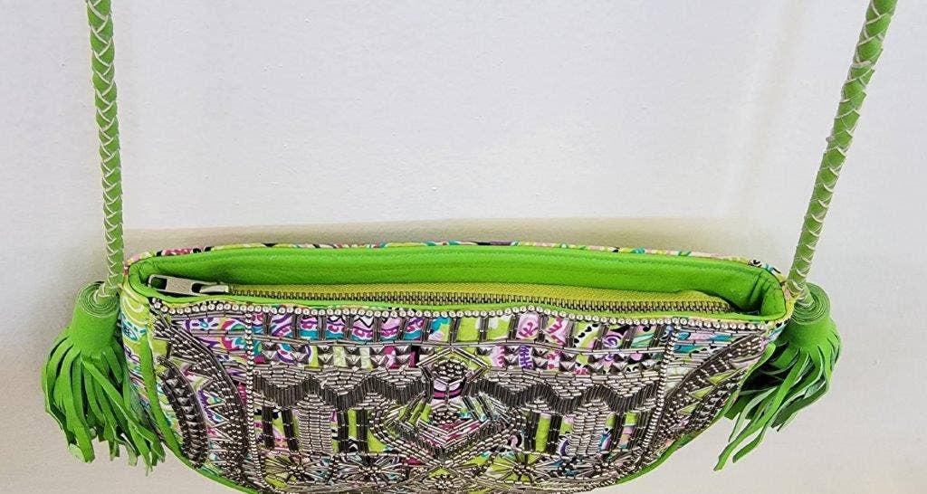 Embroidered & Embellished Boho Handbag