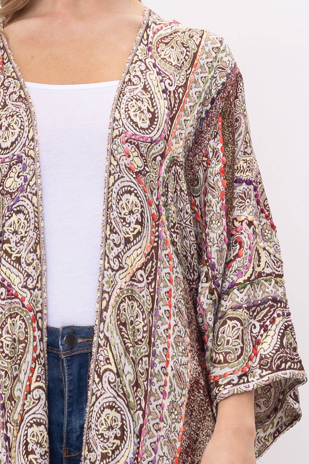 Kimono | Plum Paisley