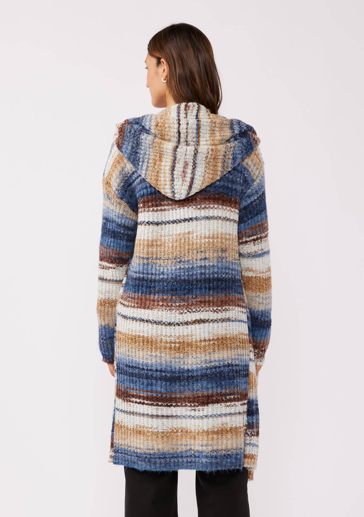 Hooded Sweater | Navy Stripe