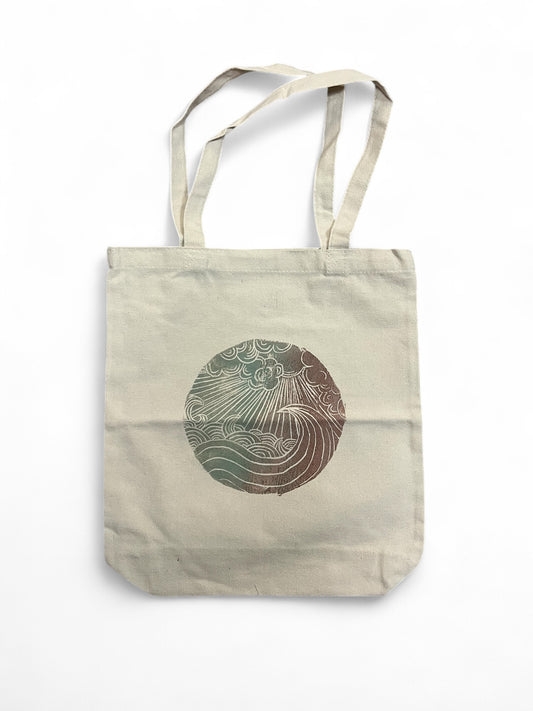 Boho House Block Print Tote Bag