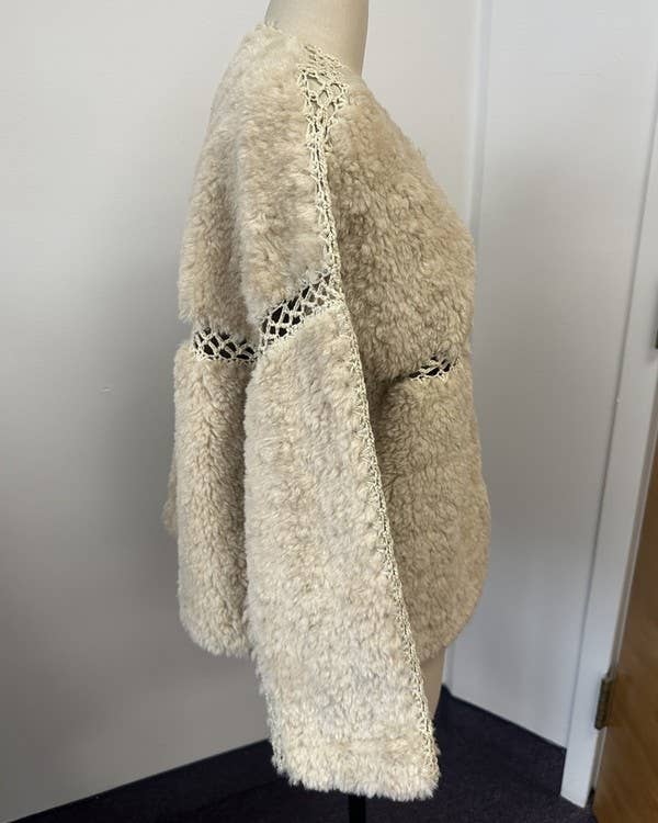 Reversible Cut Out Sherpa Jacket