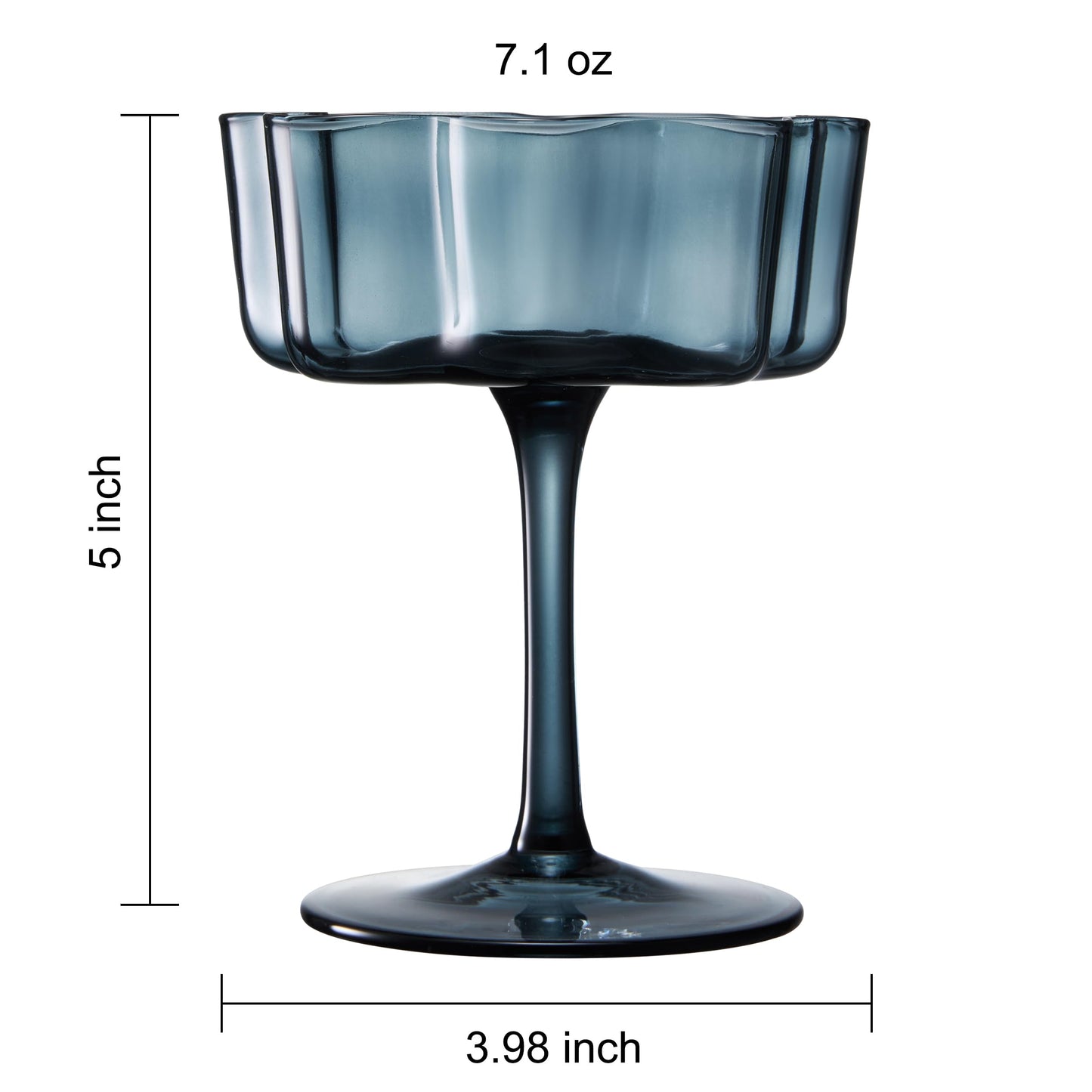 Wavy Coupe Glasses