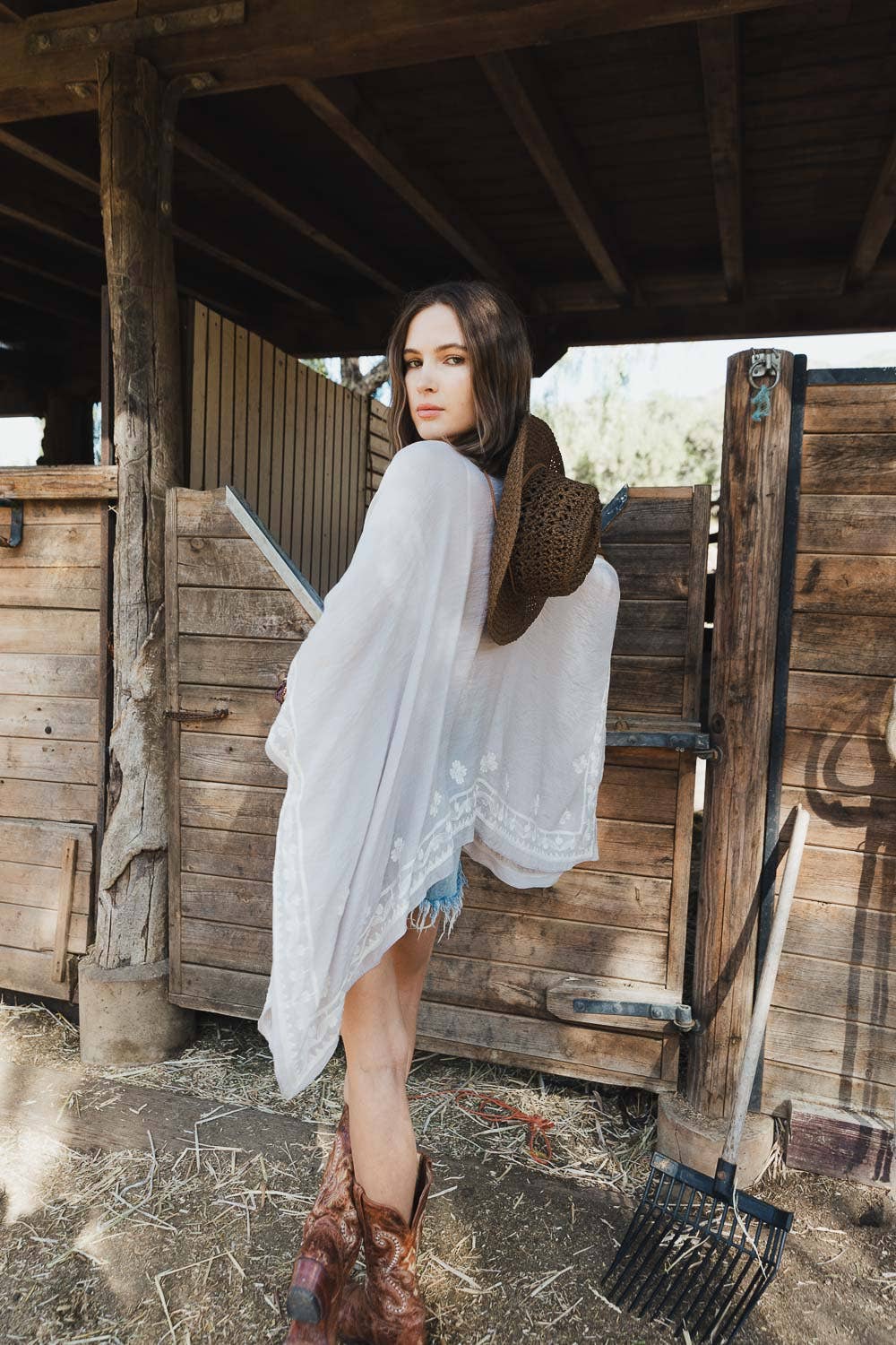 Kimono | Embroidered | Dusty Rose