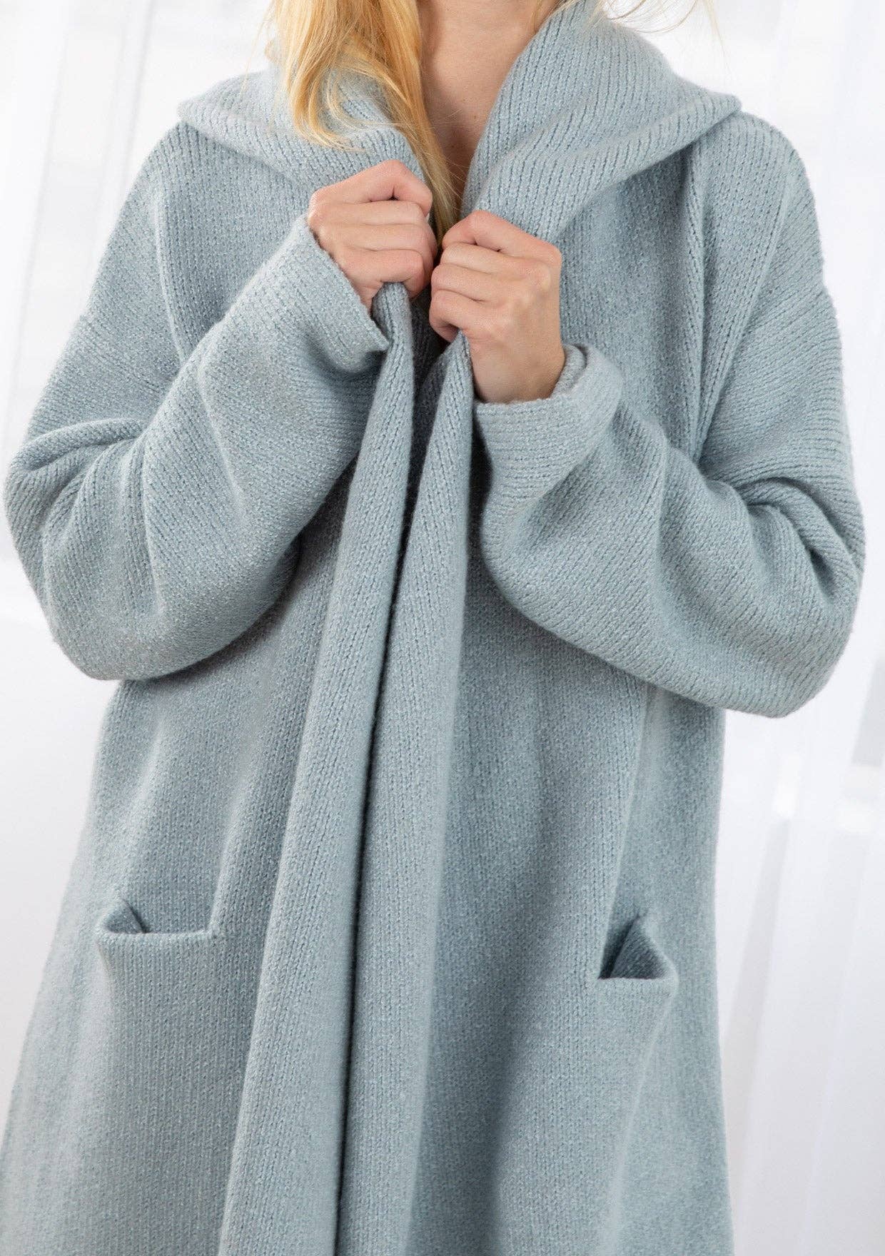 Hooded Sweater | Platinum