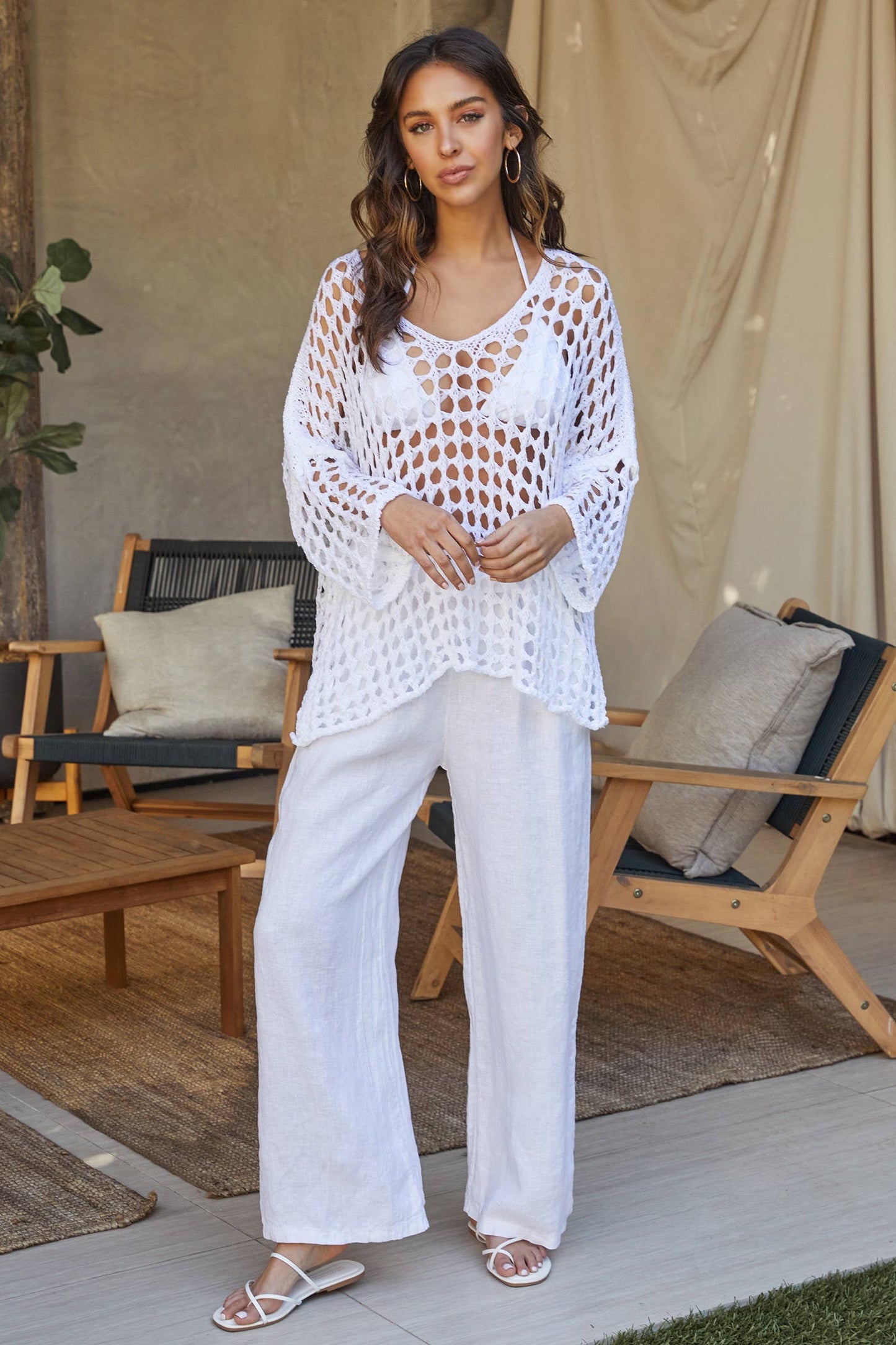 Coverup | Drop Shoulder | White