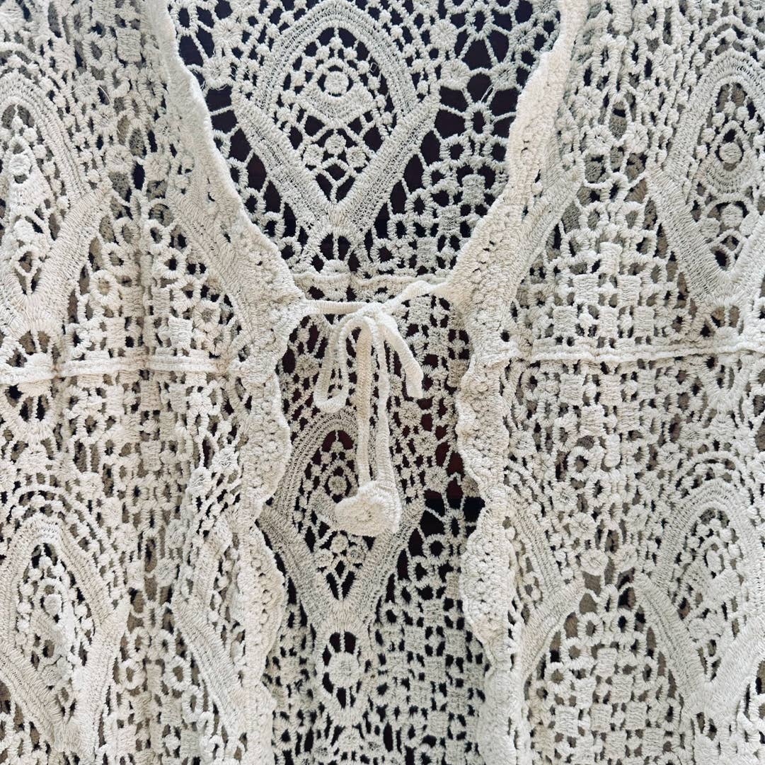 High-Low Crochet Cardigan