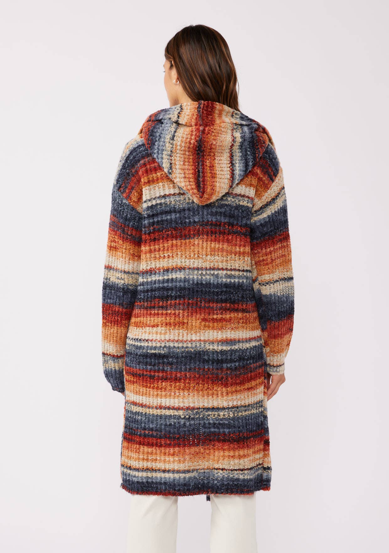 Hooded Sweater | Navy Stripe