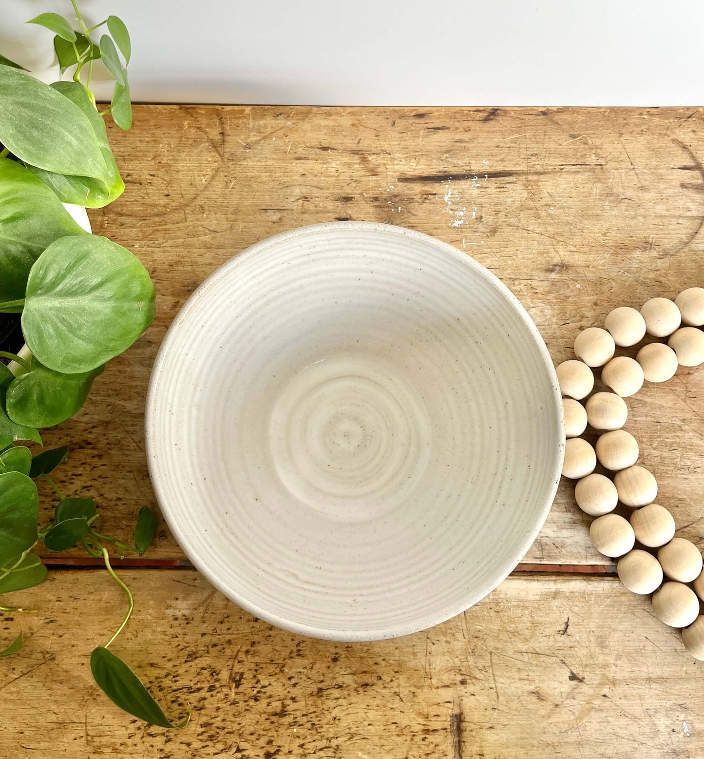 Small Ceramic Serving Bowl | White