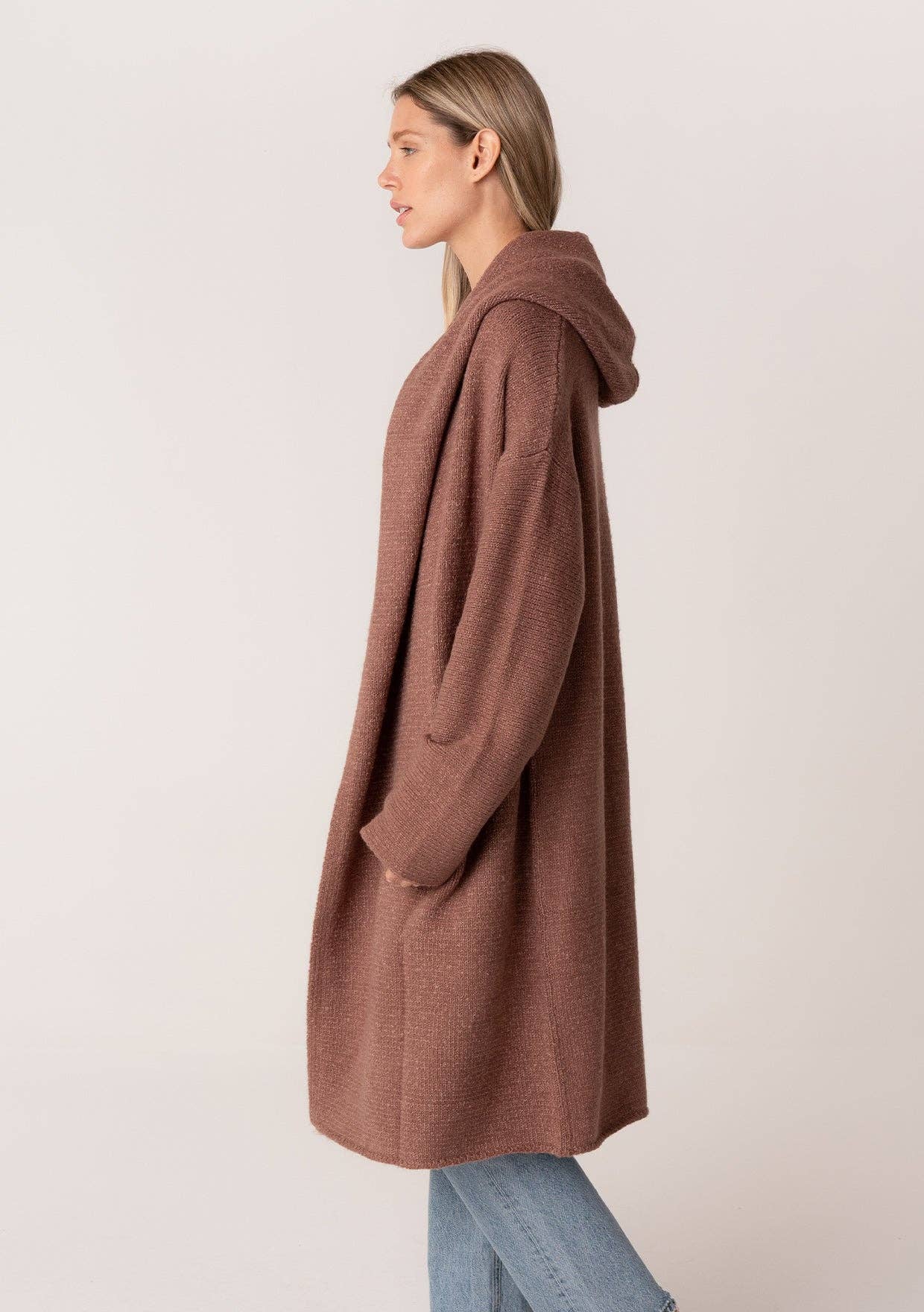 Oversized Hooded Cardigan |
Camel