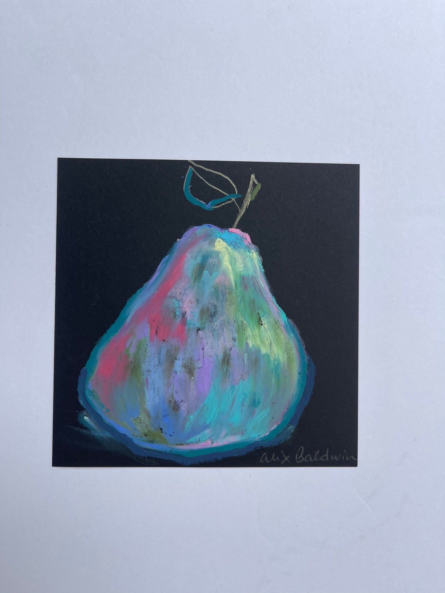 Artwork | Square oil pastel 5x5 VII