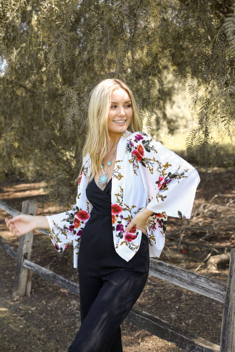 Kimono | White Rose