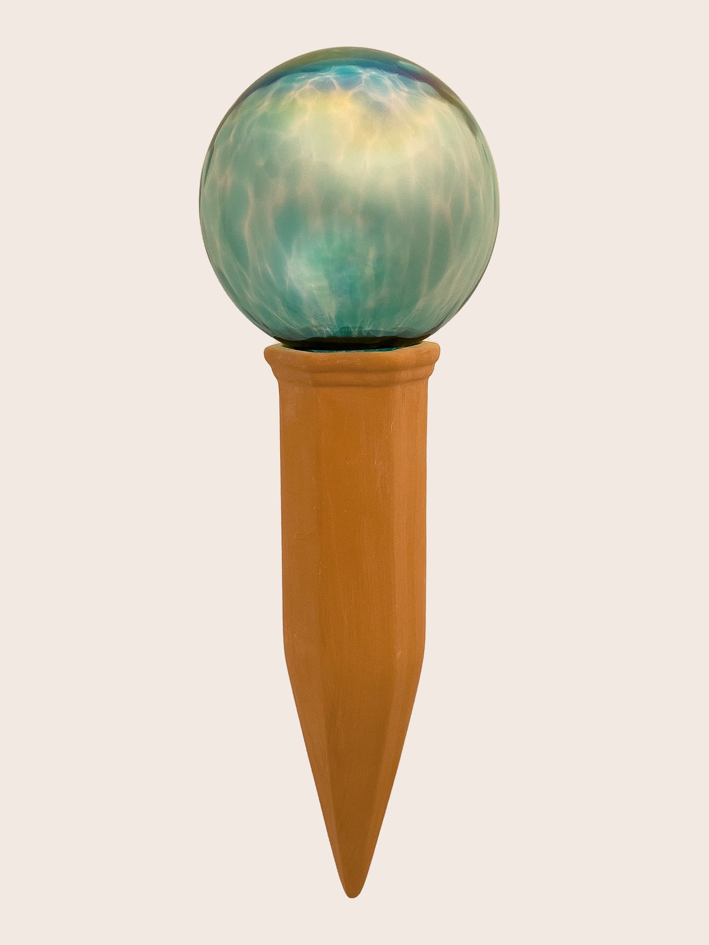 9cm Spring Globe | Turquoise Iridecent