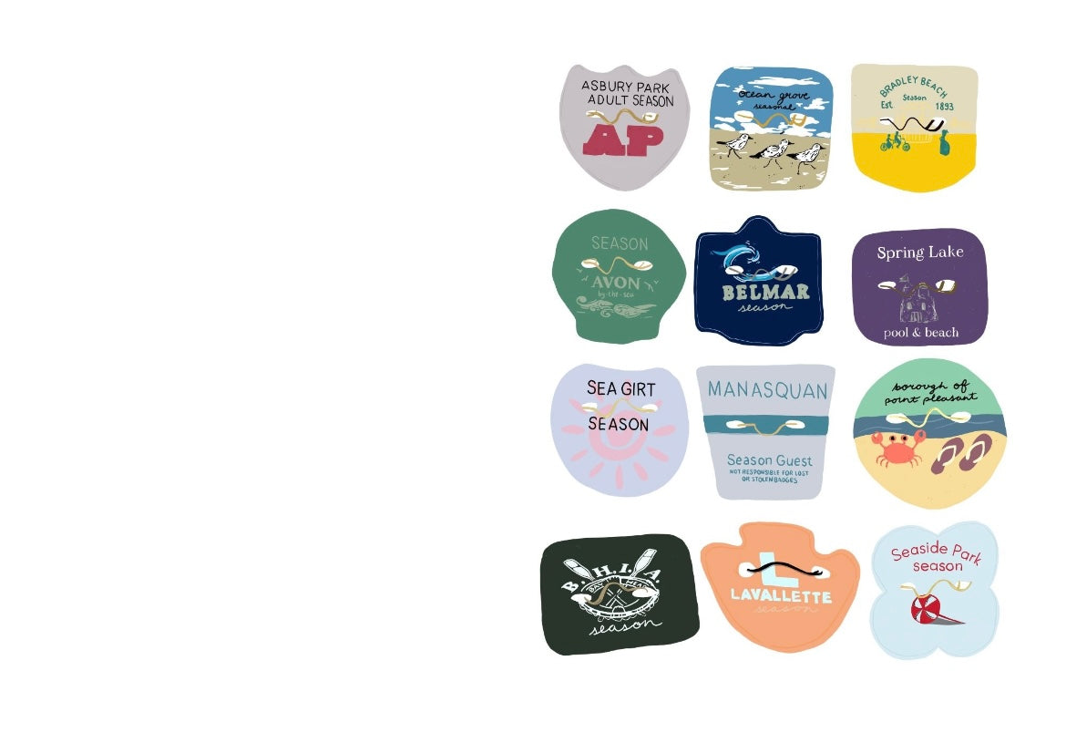 Note Card | Jersey Beach Badges