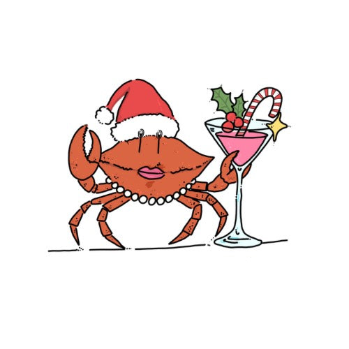 Holiday Crab Card | In The Wash Artworks