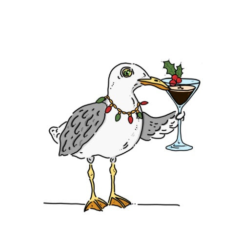Holiday Seagull Card | In The Wash Artworks