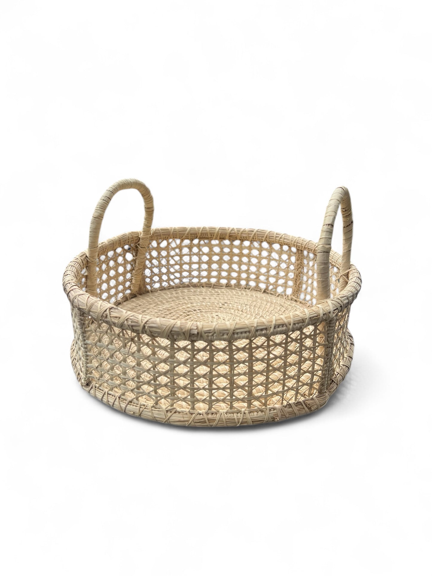Handwoven Basket with Handles