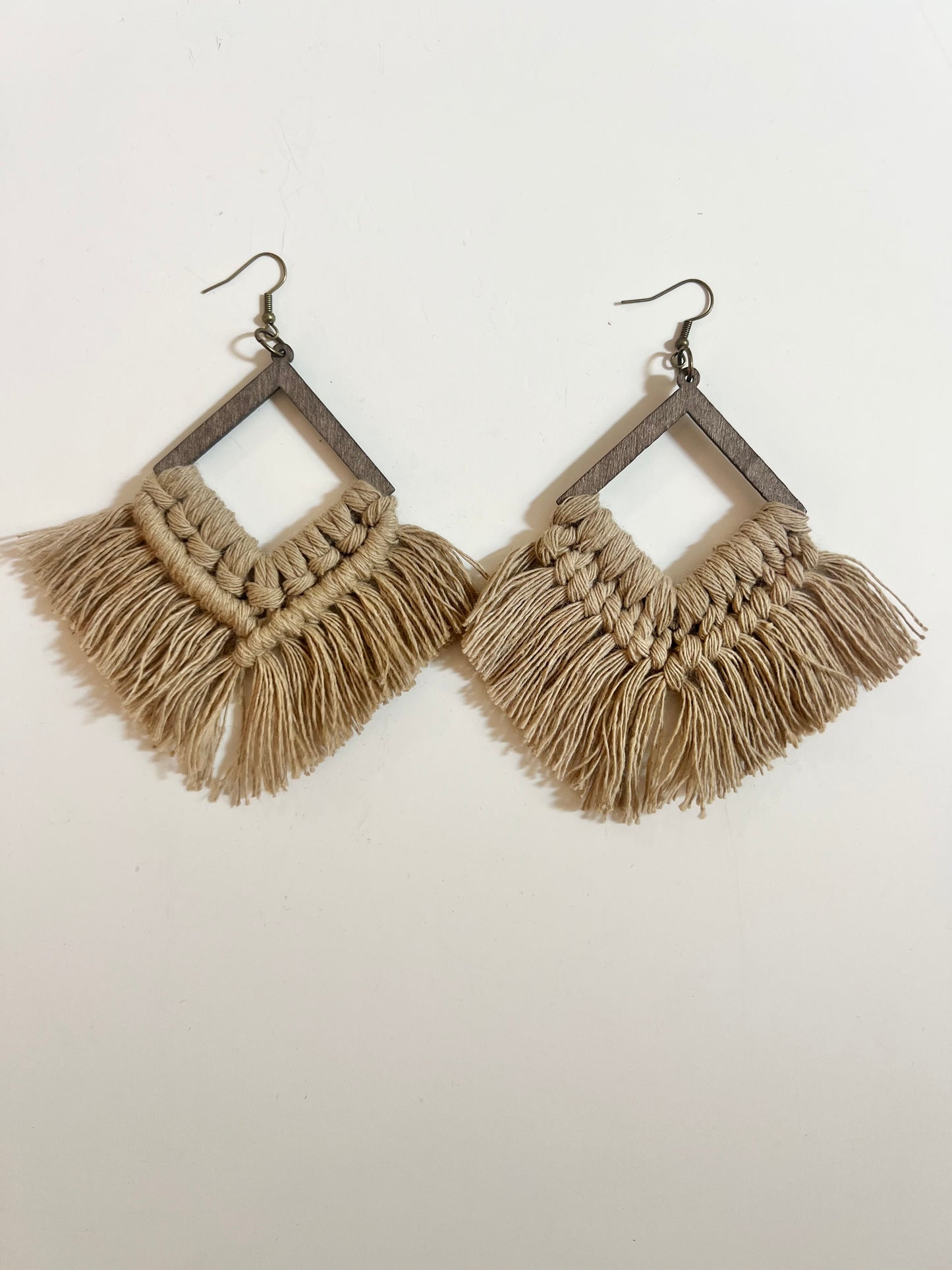 Earrings | Diamond Fringe | Sand