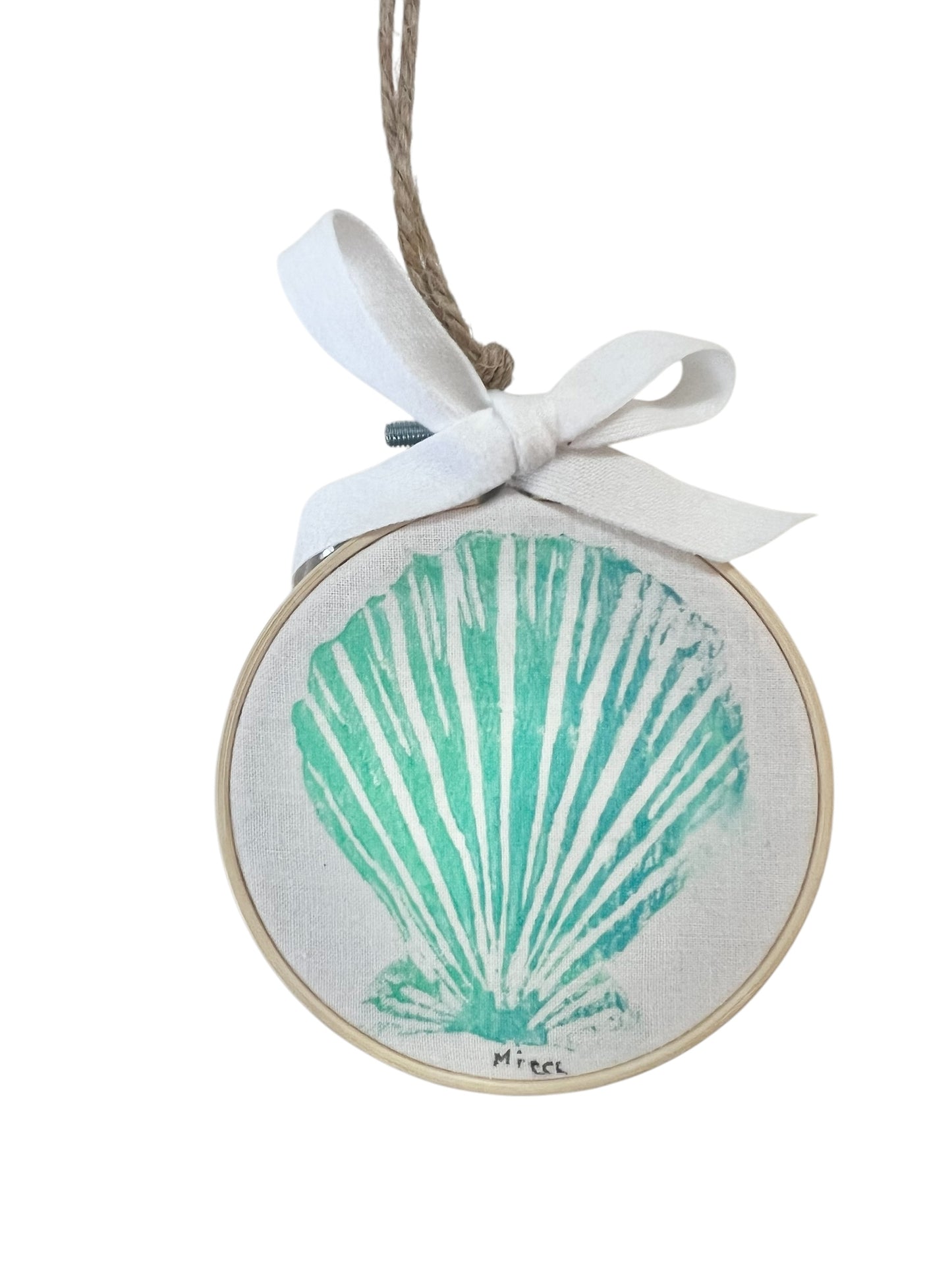 Hand Printed Small Ornament