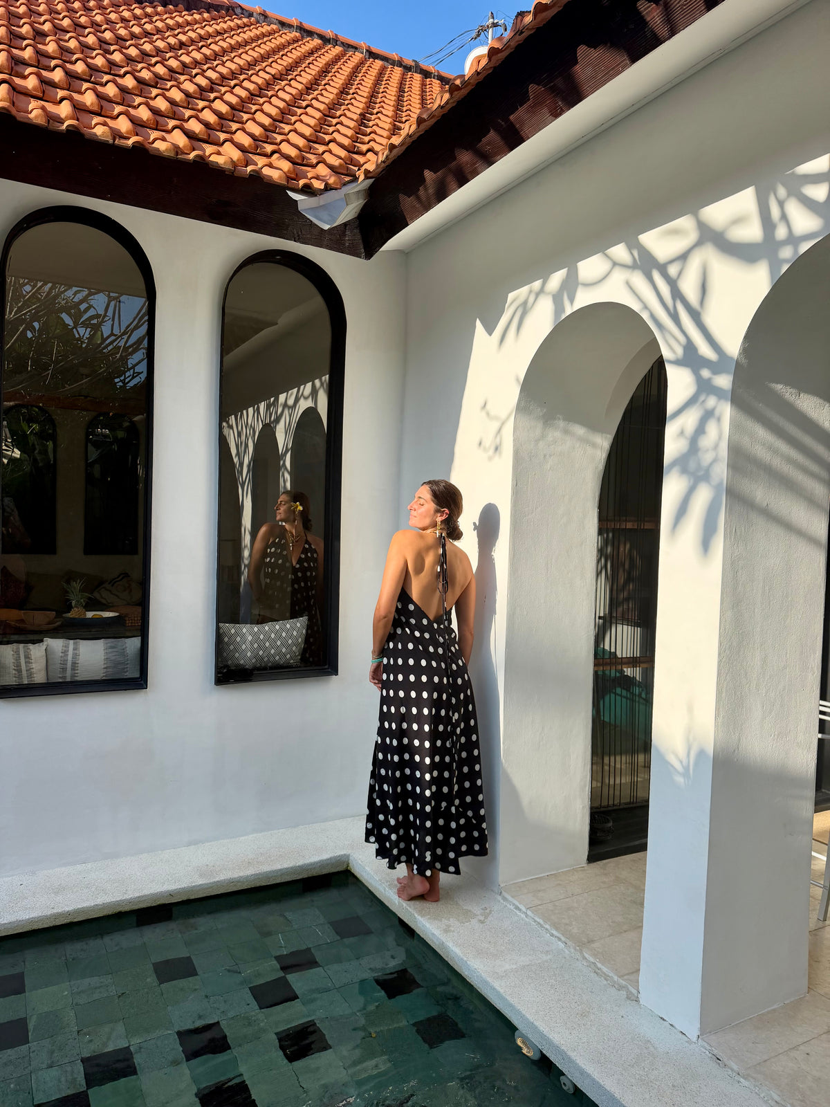 Luca Low Back Dress | Violet