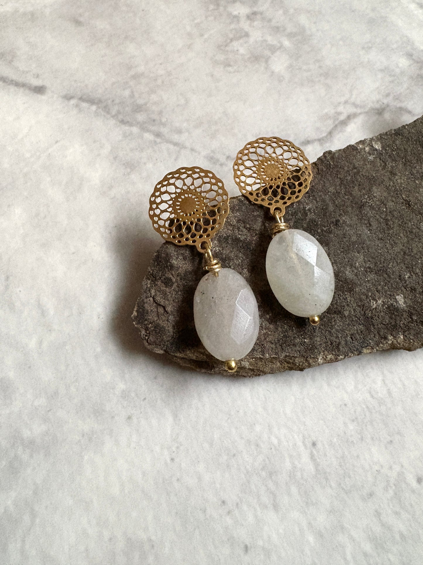 Earrings | Gold | Cut Out Mums Post