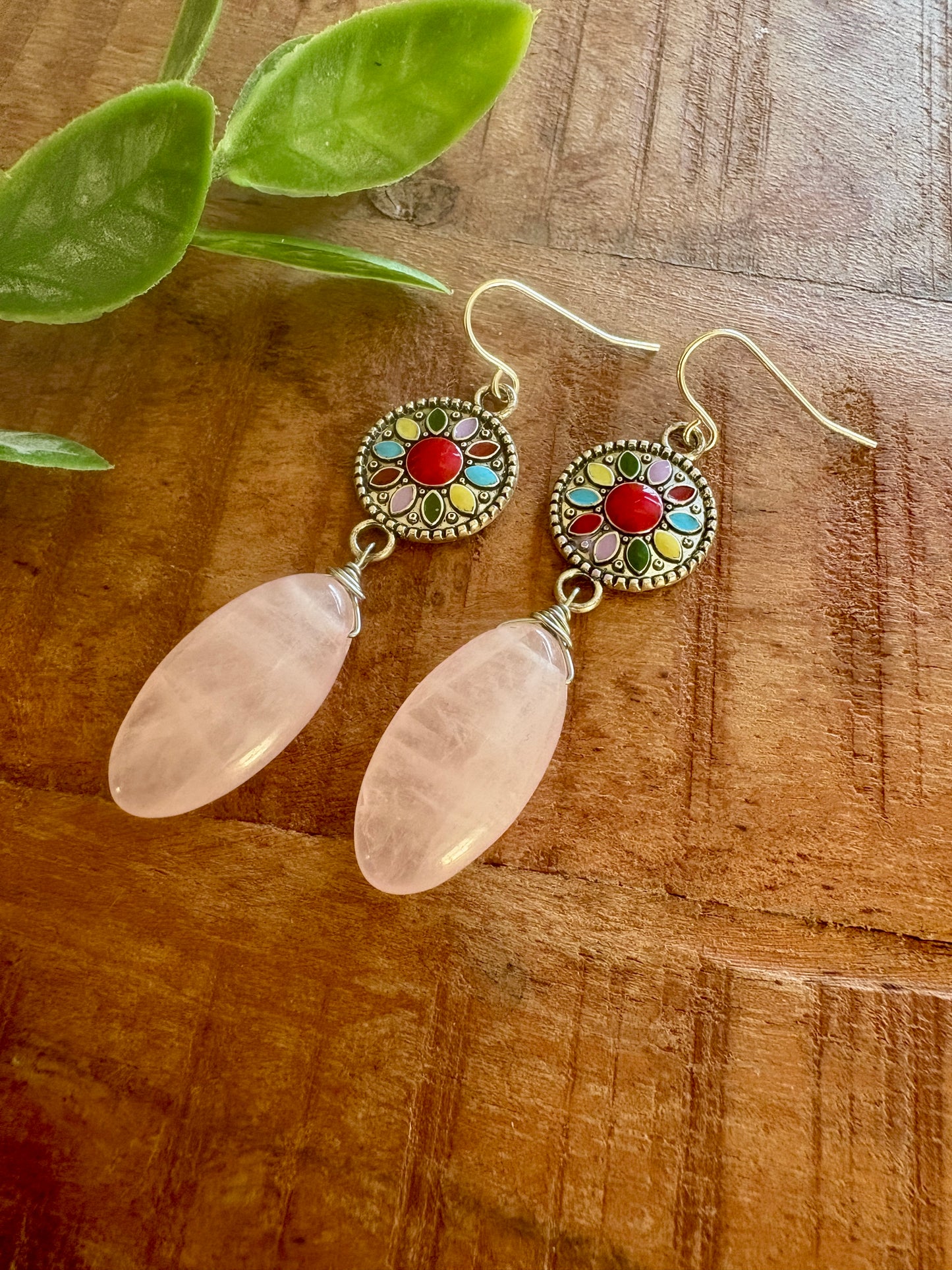 Handmade Earrings | Silver Multi Floral
