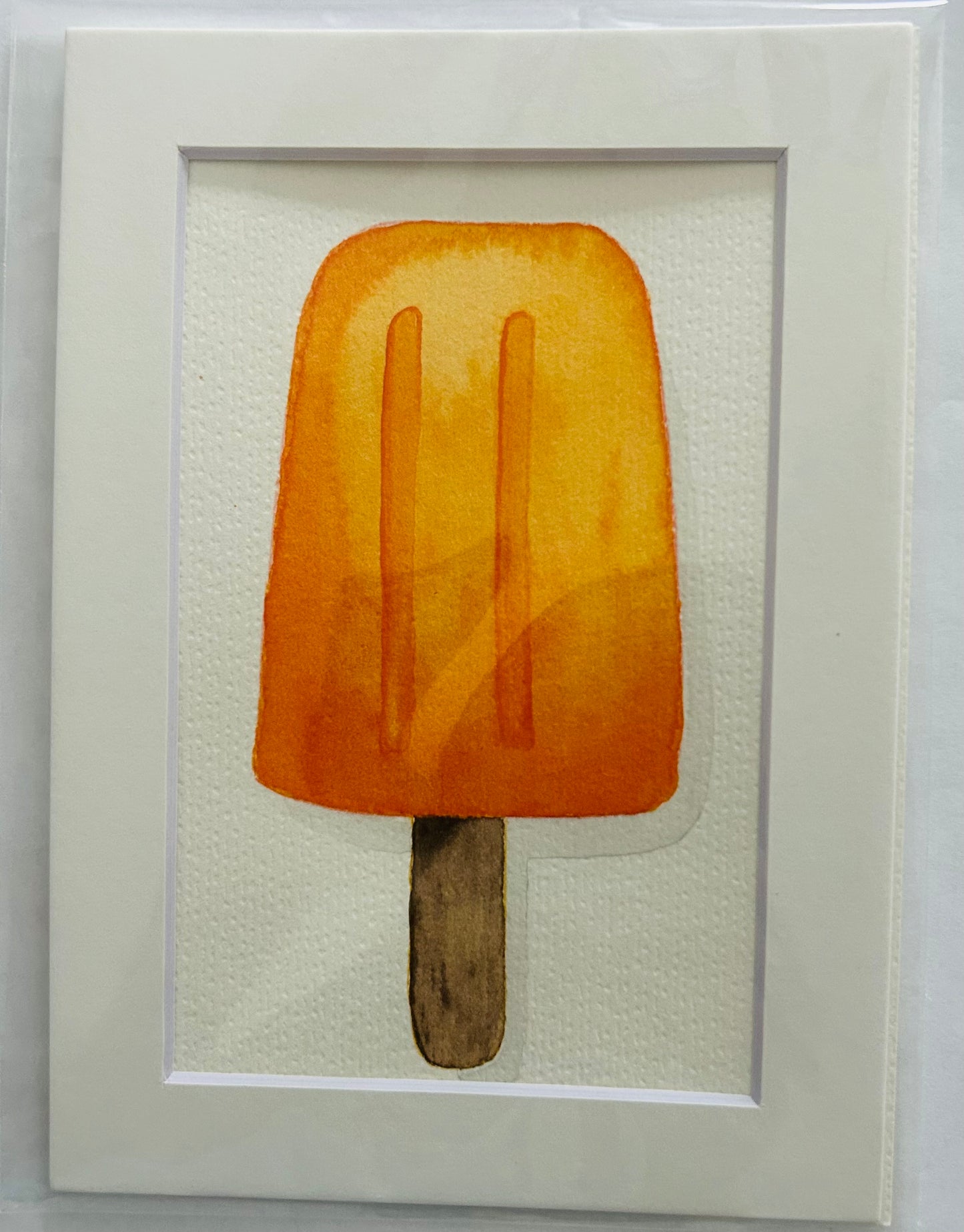 Mixed Media Popsicle Painting, 5x7