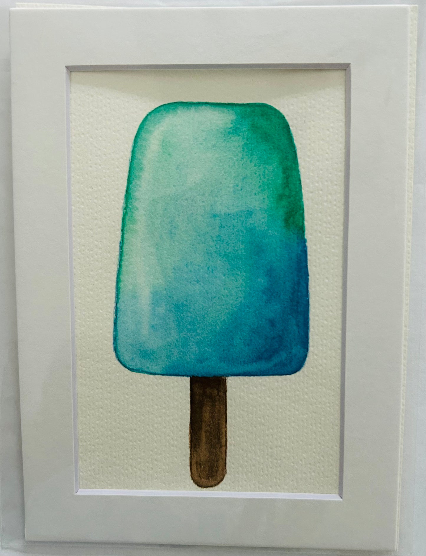 Mixed Media Popsicle Painting, 5x7