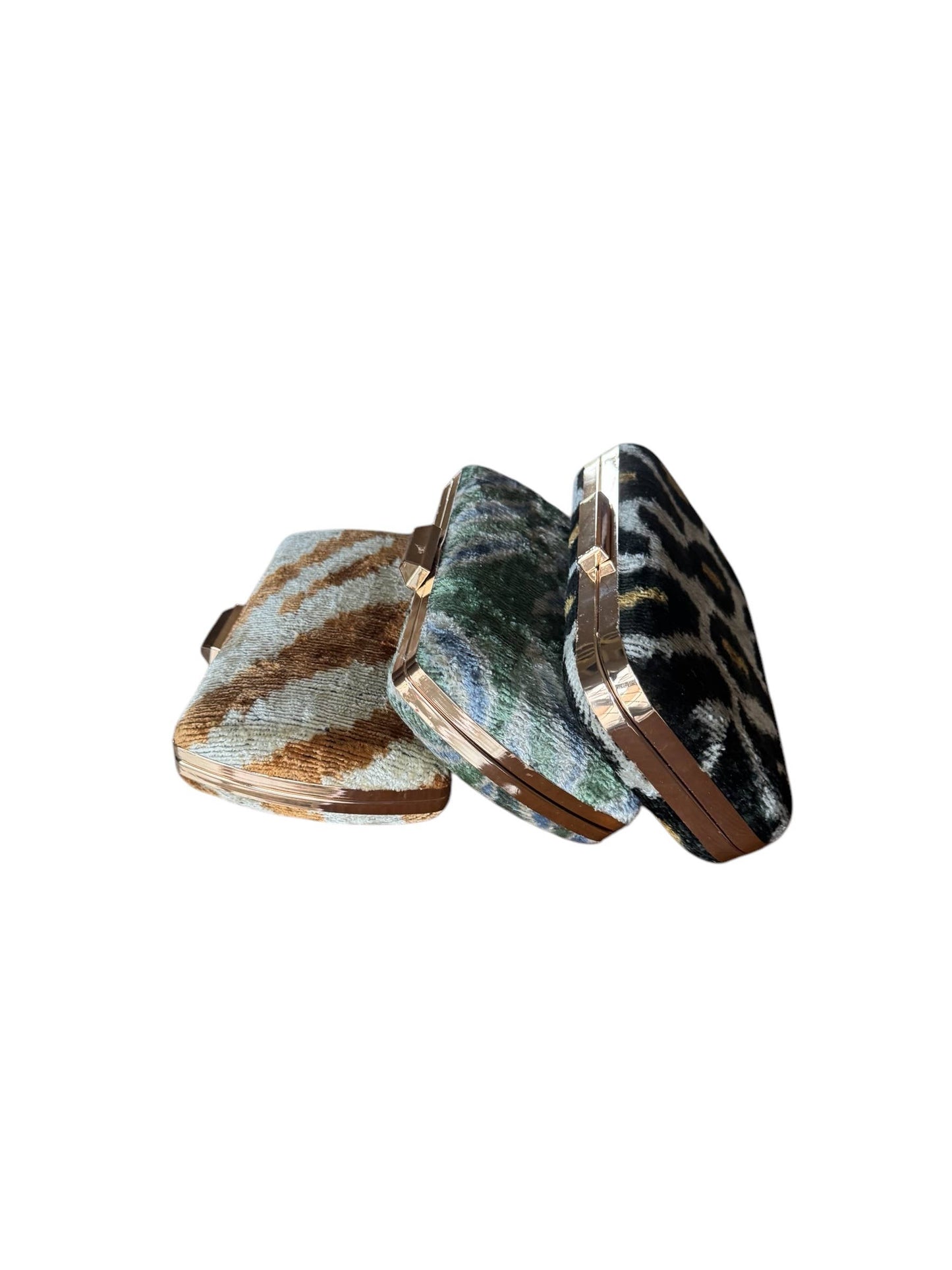 Silk Velvet Box Clutch