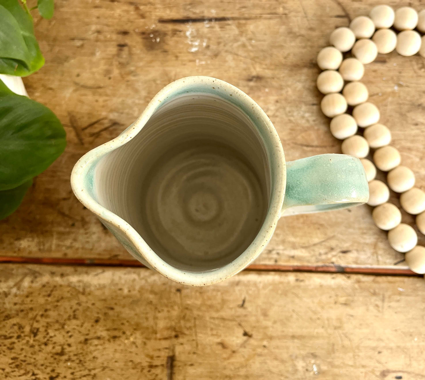 Tall Ceramic Pitcher ~ White