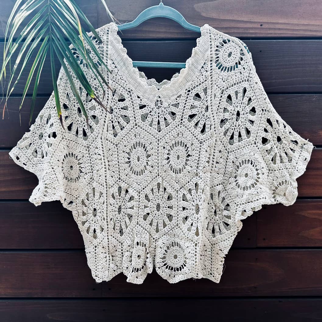 V-Neck Crochet Top