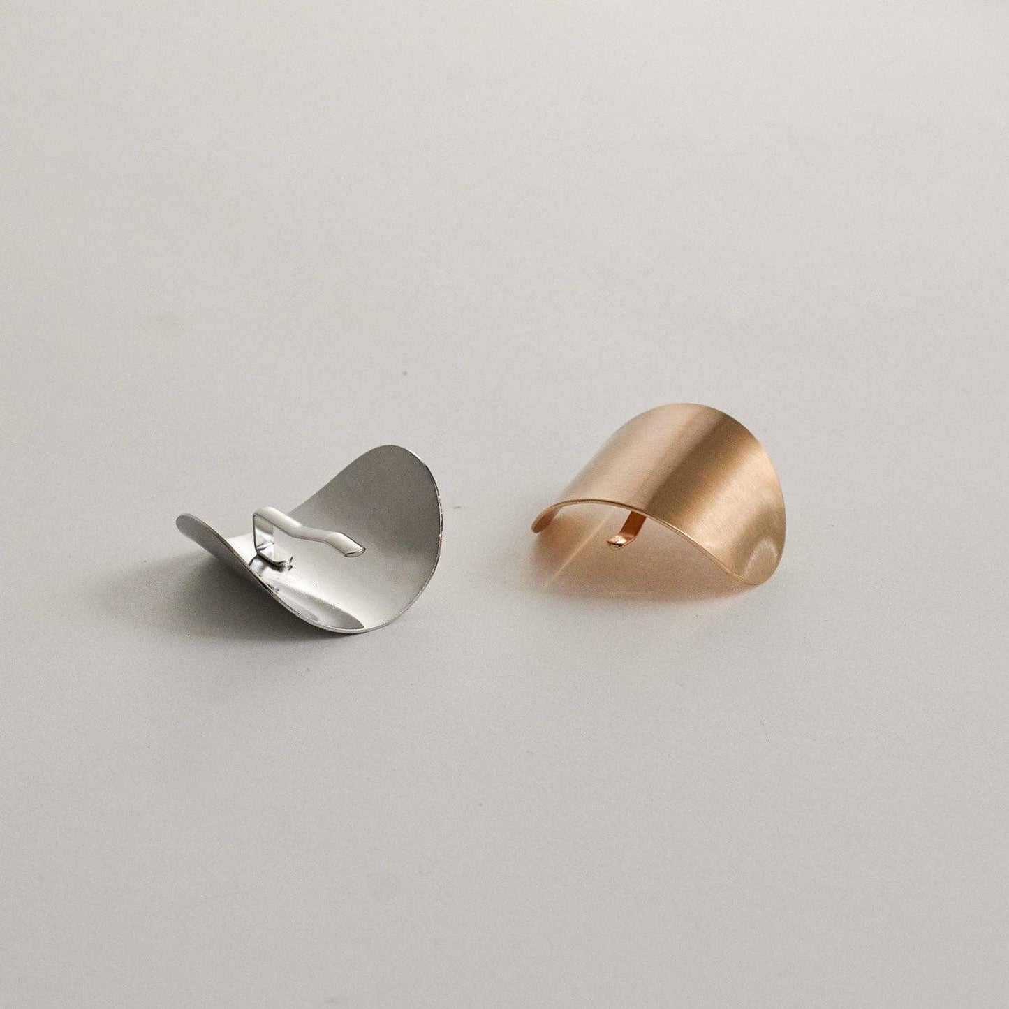 Metal Oval Hair Ponytail Cuff Stick | Gold