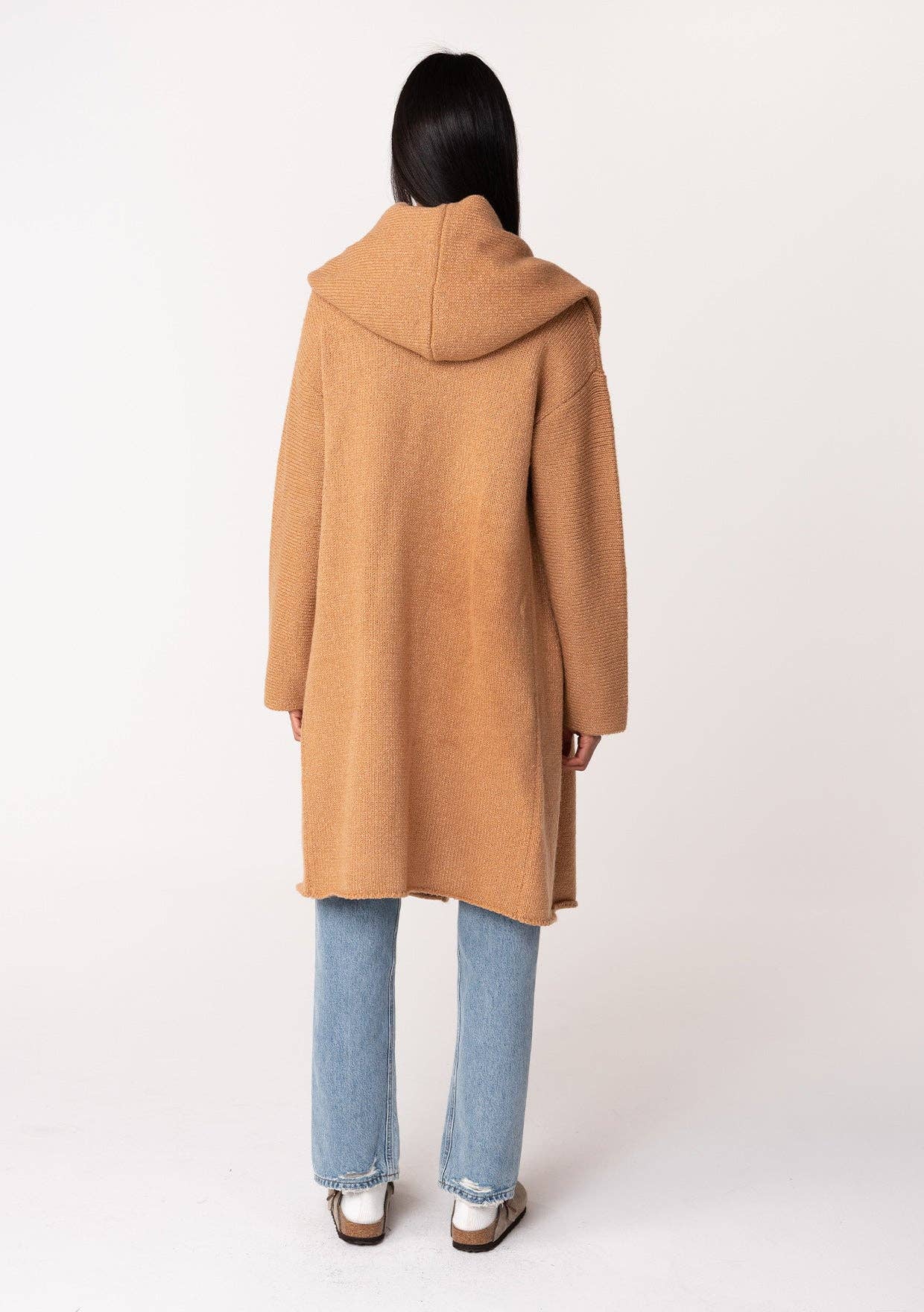 Oversized Hooded Cardigan |
Camel