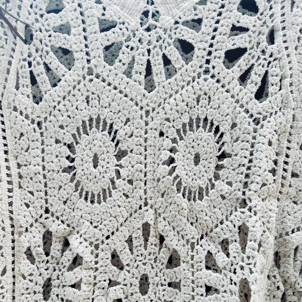 V-Neck Crochet Top