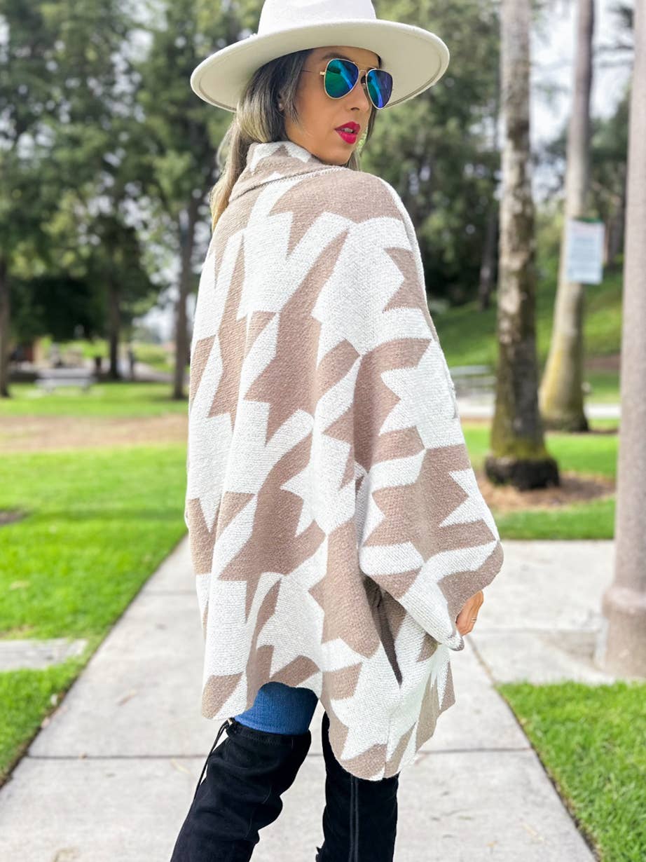 Oversized Knit Cardigan | Taupe