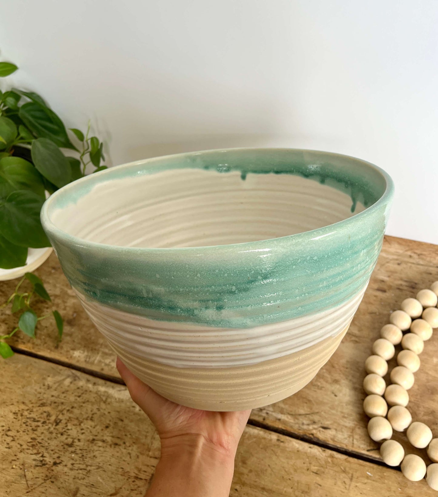 Large Ceramic Serving Bowl | White