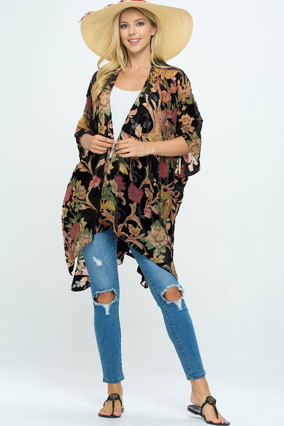 Kimono | Velvet | Floral