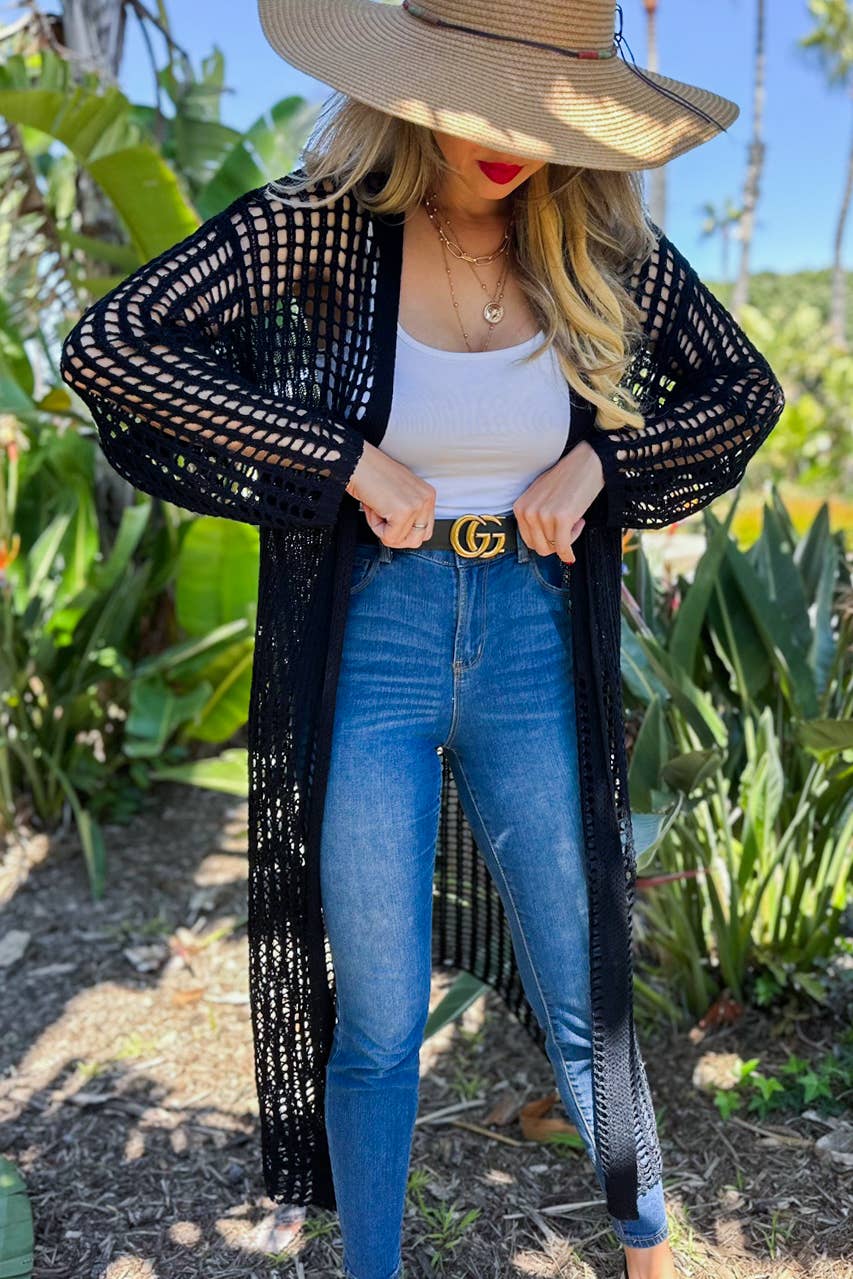 Crochet Sweater | Black