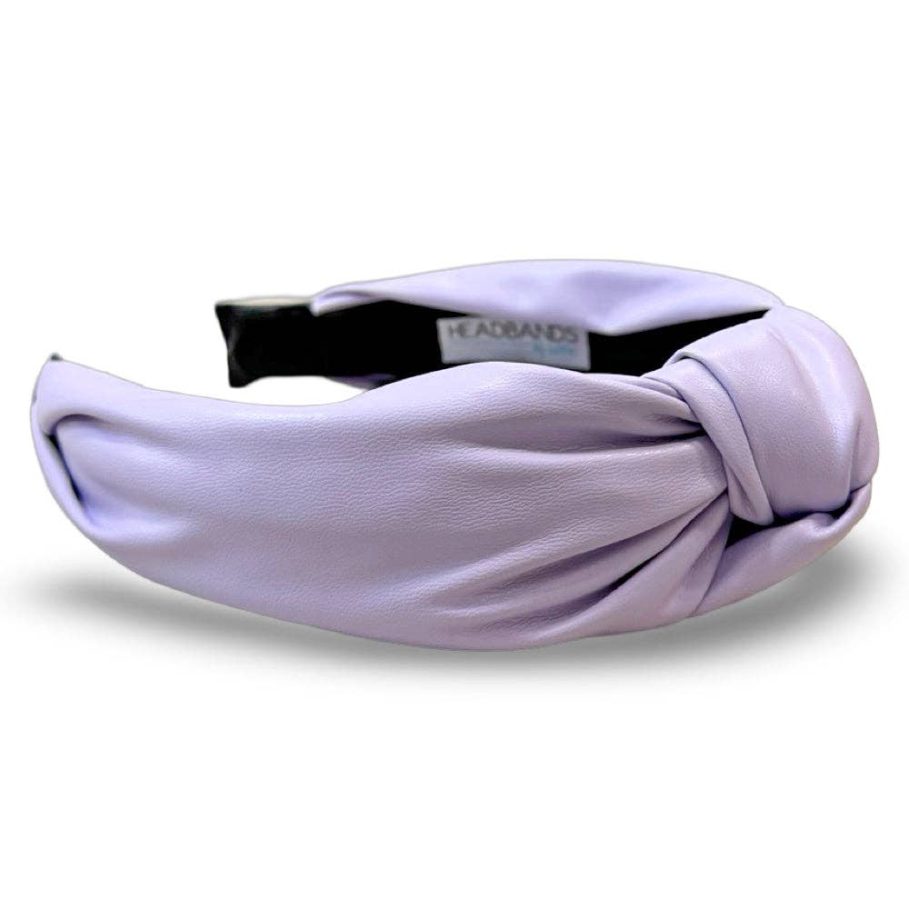 Lilac Leather Headband