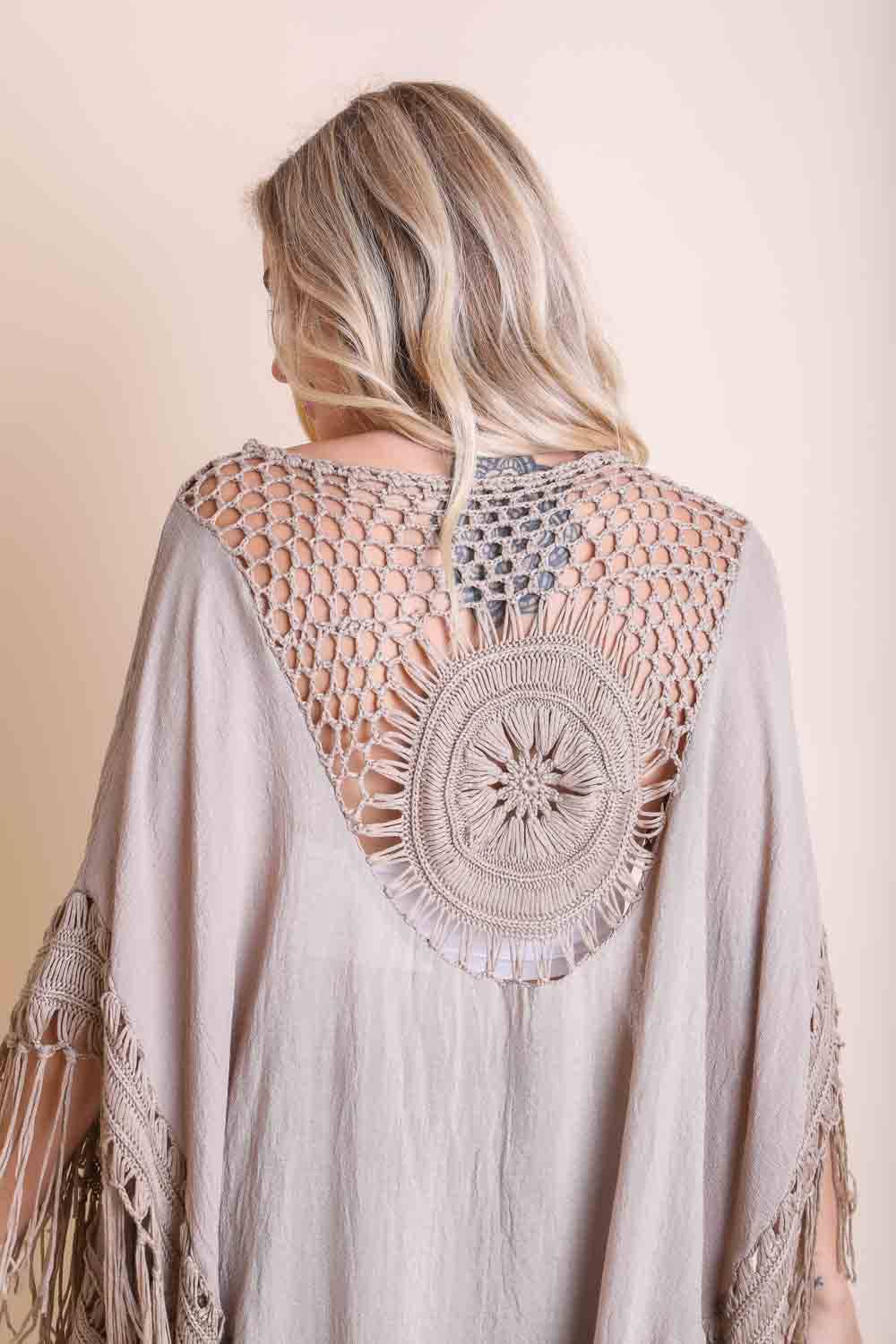 Kimono | Crochet | Blue