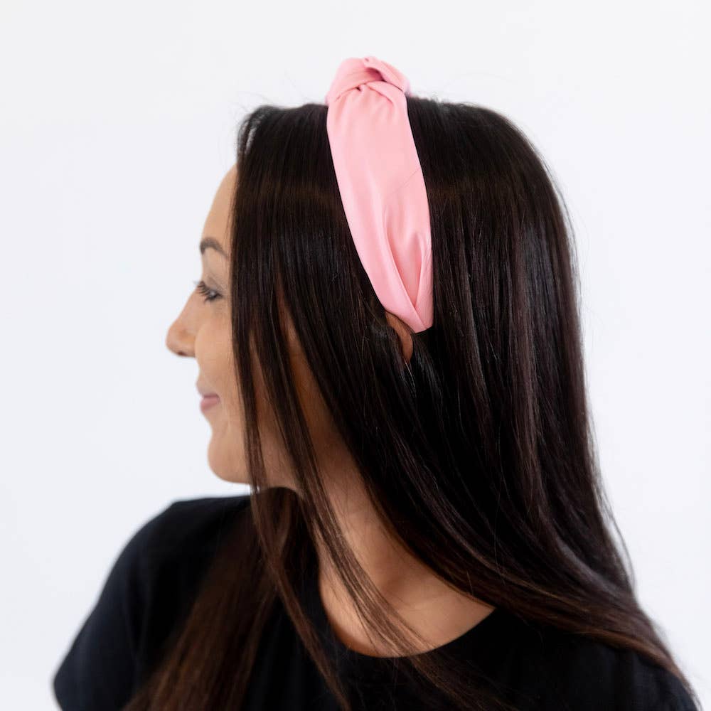 Light Pink Leather Headband