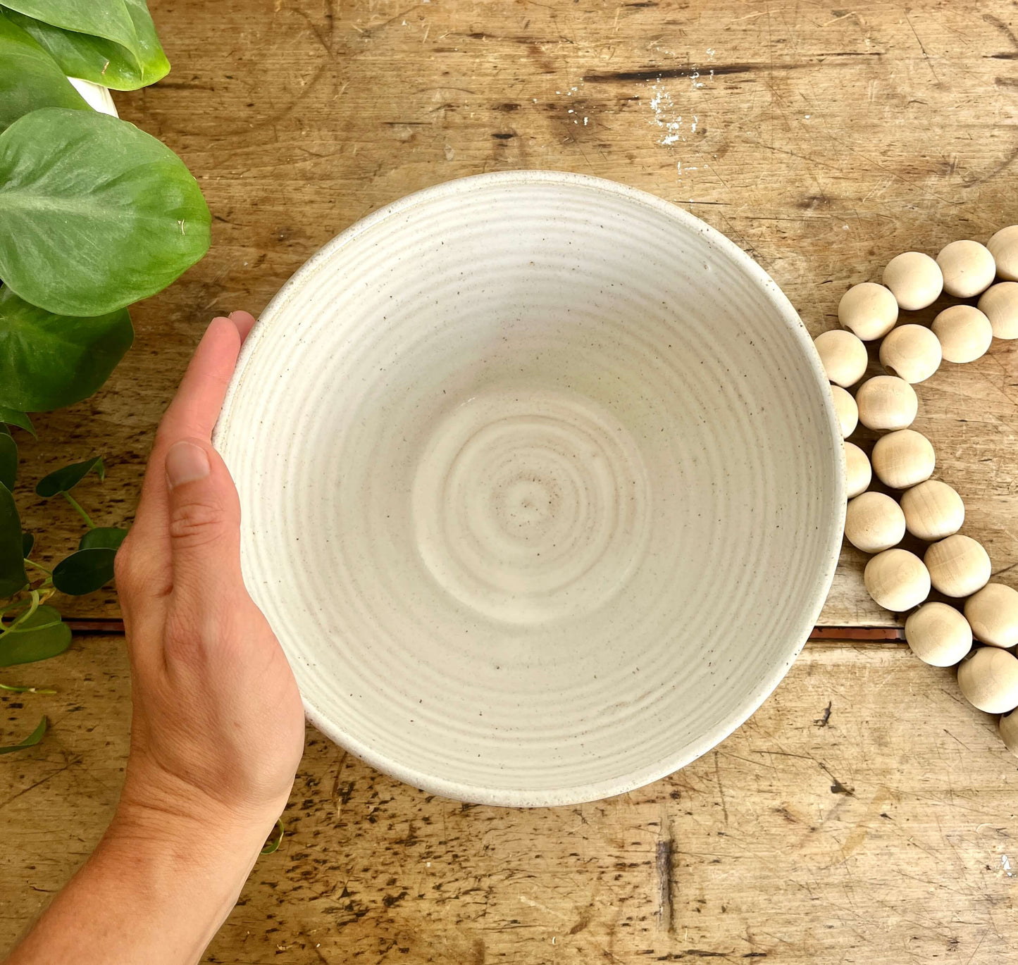 Small Ceramic Serving Bowl | White