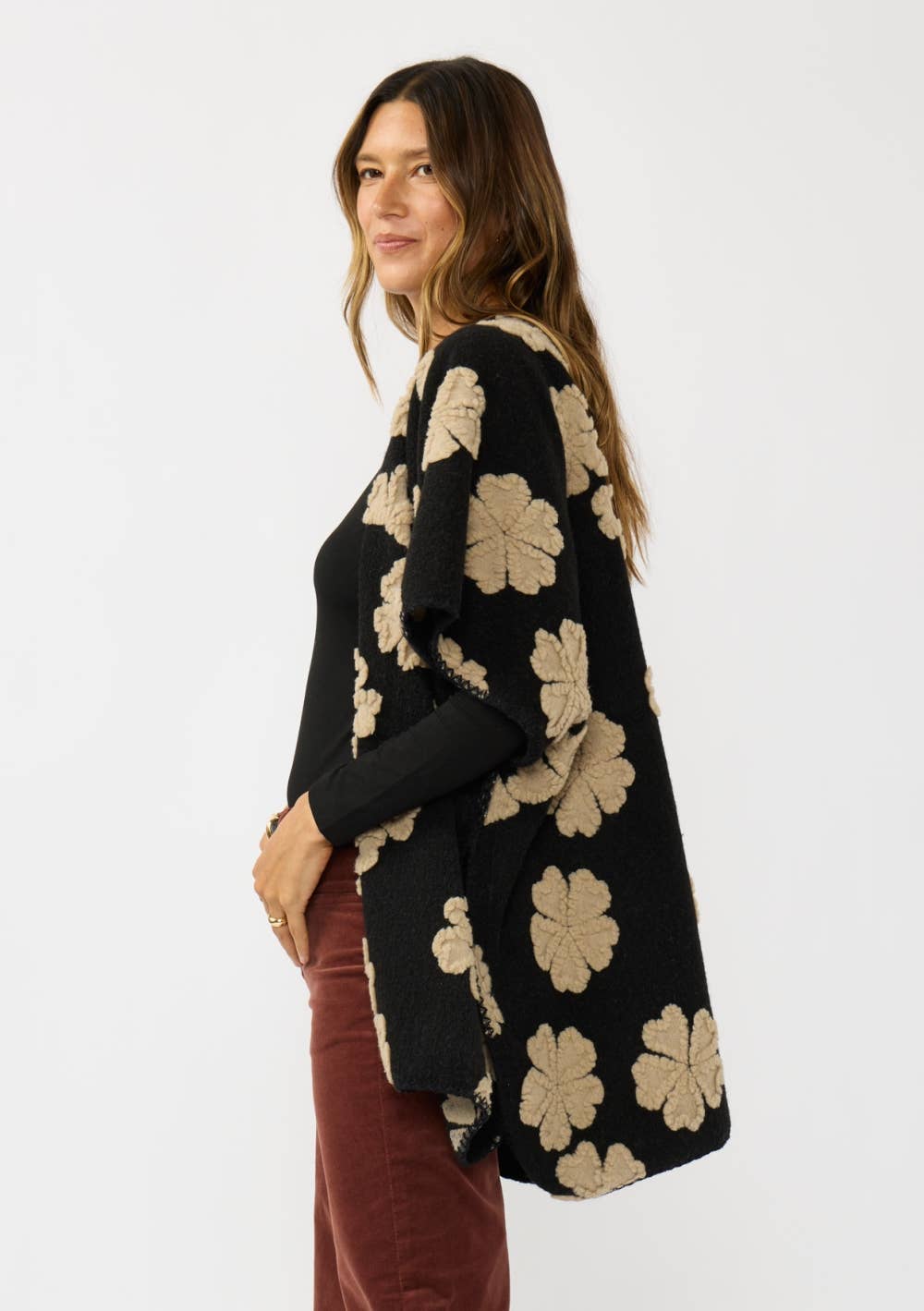 Floral Poncho