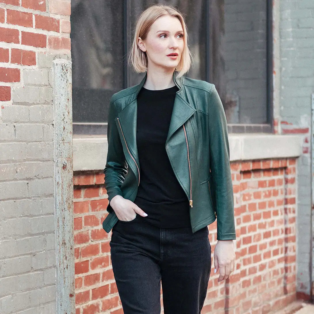 Liquid Leather ™ Signature Jacket: Black / XS