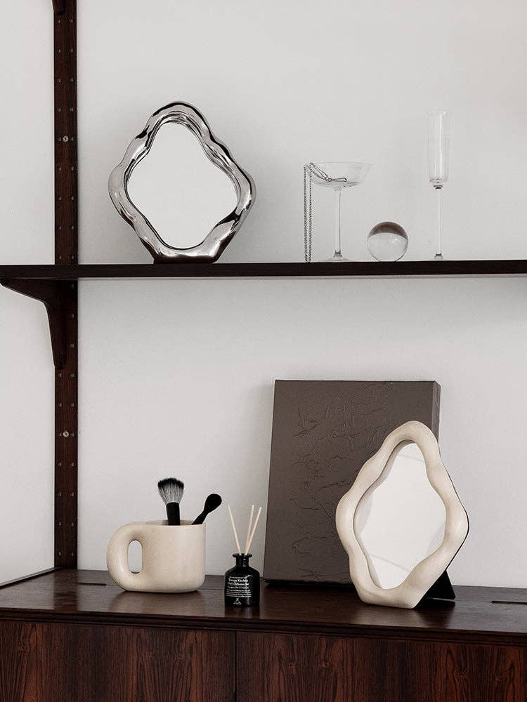 Puddle Mirror | Ivory