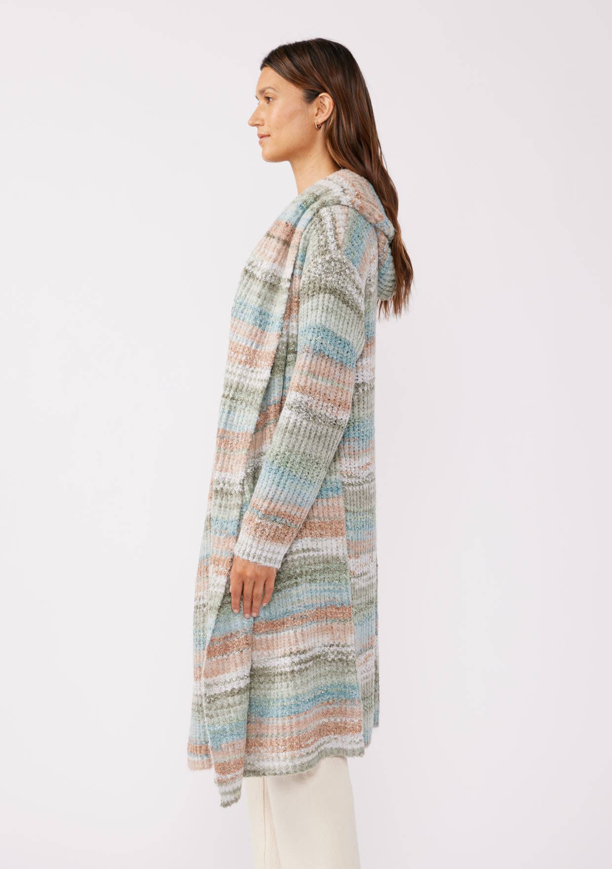 Hooded Sweater | Navy Stripe