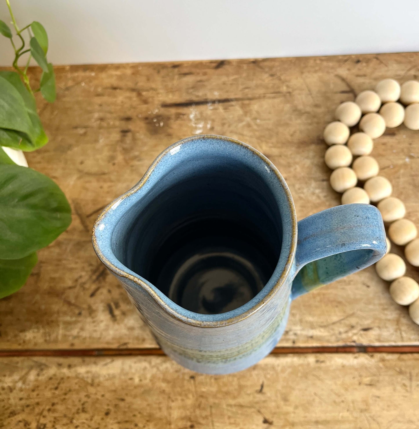 Tall Ceramic Pitcher ~ White