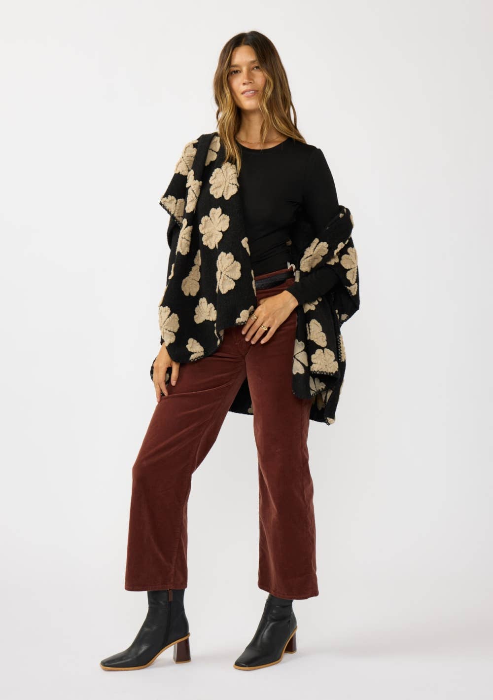 Floral Poncho
