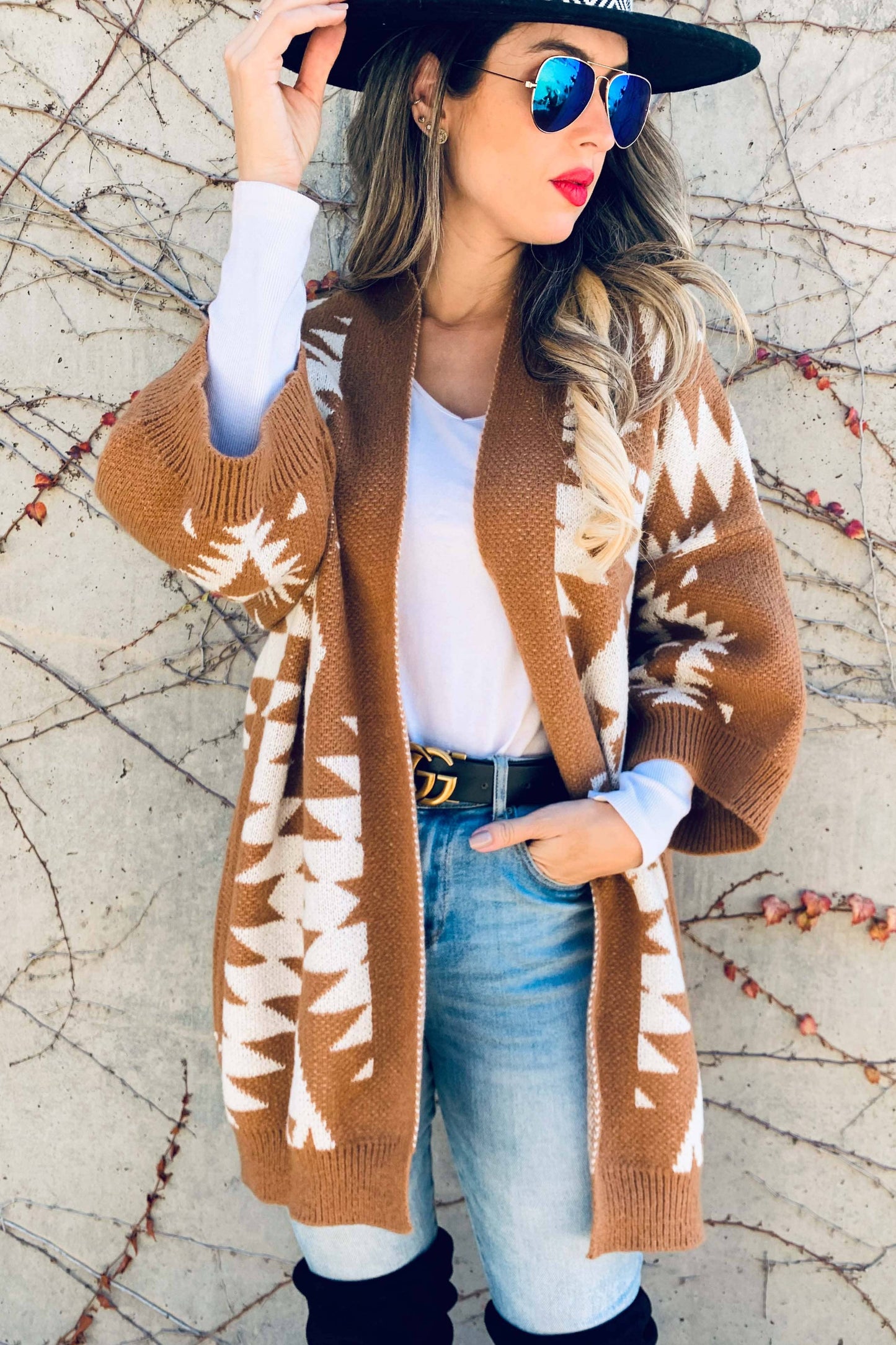 Sweater | Brown Aztec