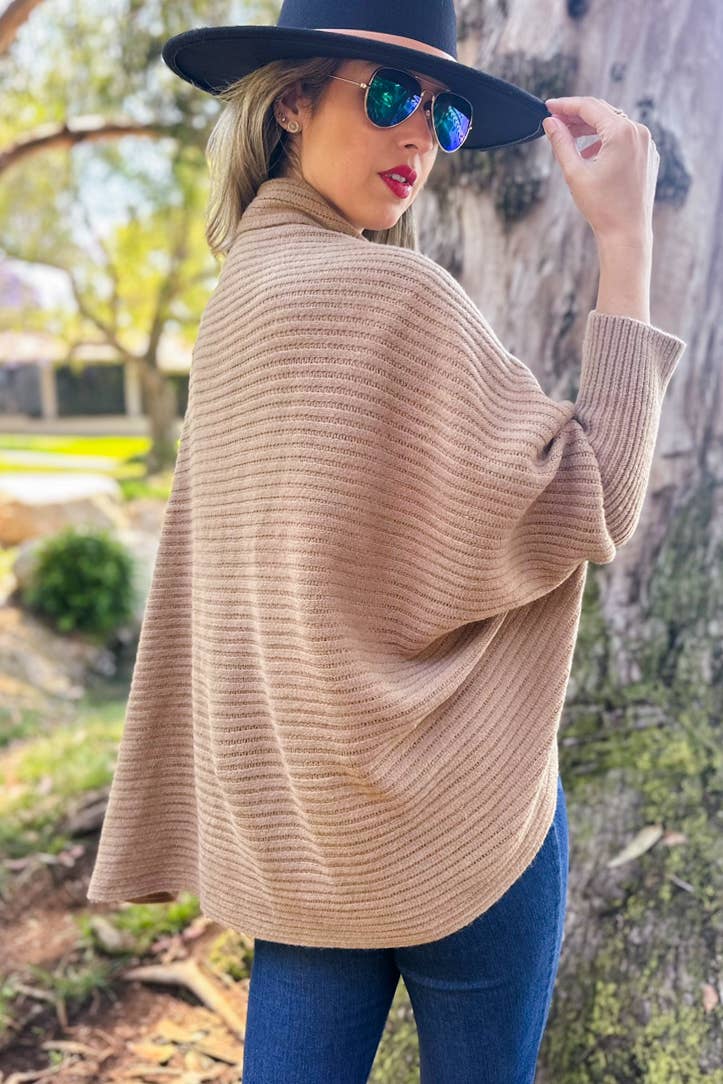 Shrug Sweater| Camel